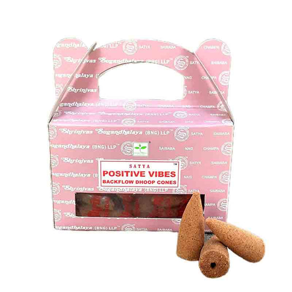 Positive Vibes backflow incense cones